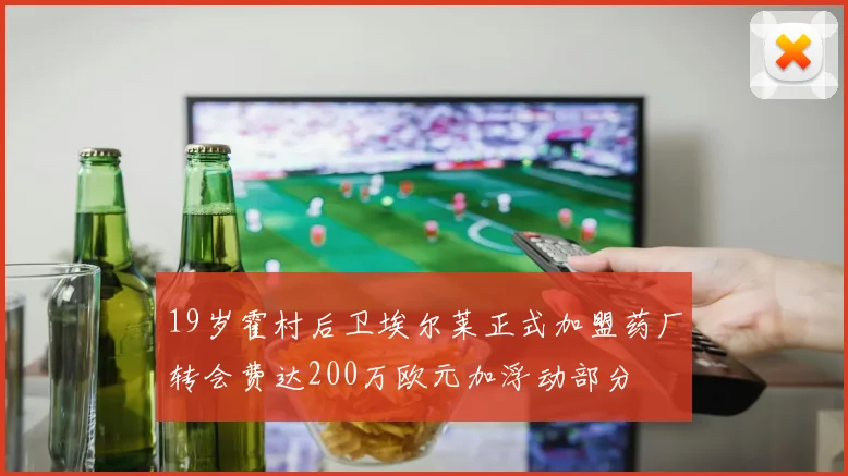 19岁霍村后卫埃尔莱正式加盟药厂转会费达200万欧元加浮动部分